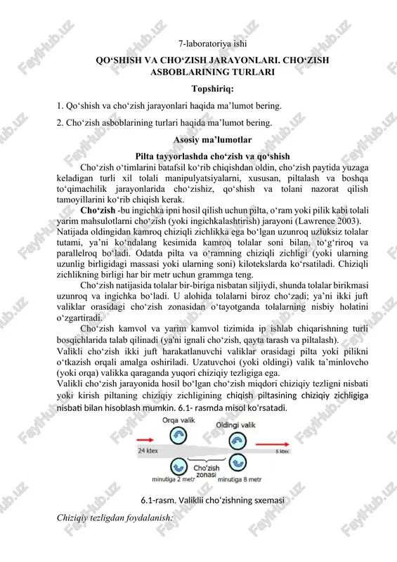 qo‘shish va cho‘zish jarayonlari. cho‘zish asboblarining turlari — DOCX
