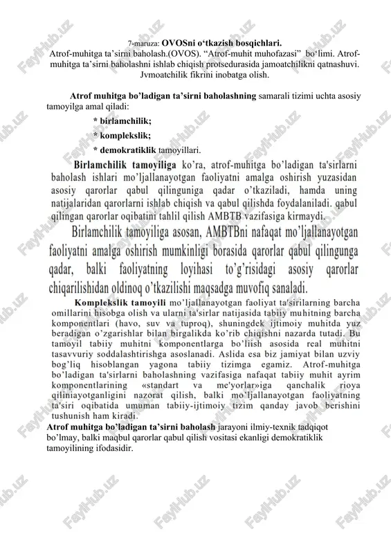 atrof-muhitga ta’sirni baholash — DOC