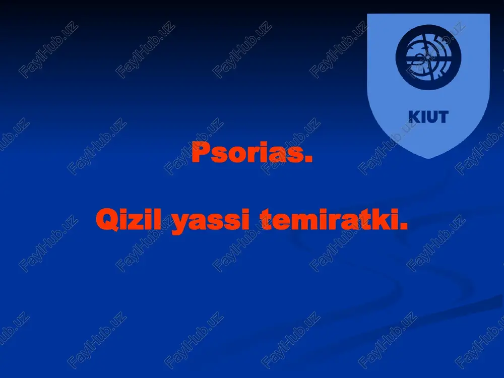 psoriaz — PPT