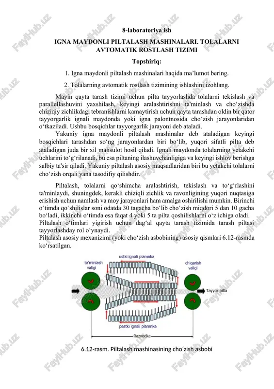 igna maydonli piltalash mashinalari — DOCX
