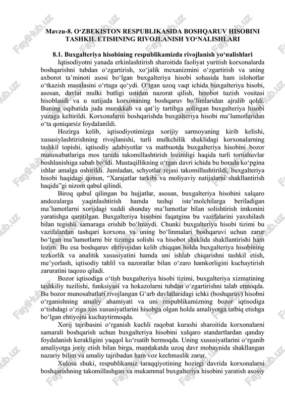 buxgalteriya hisobi — DOCX