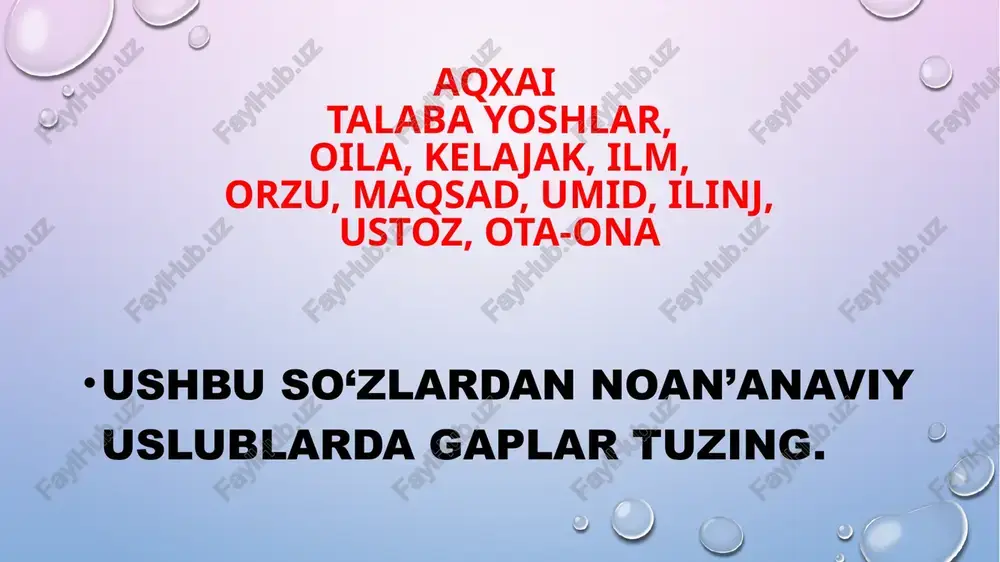 sohaviy matnlar — PPTX