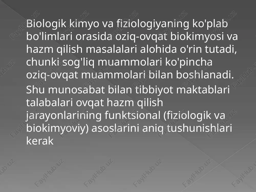 ovqatlanishning ratsional organizatsiyasi — PPT
