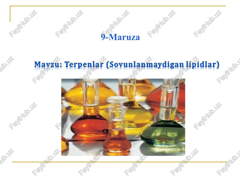terpenlar (terpenlar) — PPT
