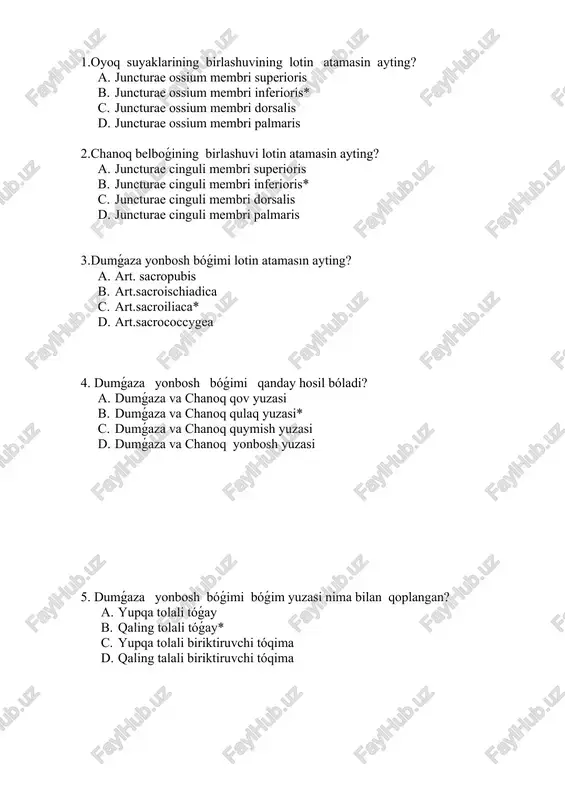 dumǵaza yonbosh bóǵimi lotin atamasın — DOCX