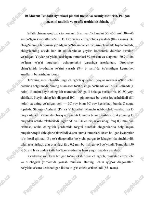 teodalit siyomkasi planini tuzish va rasmiylashtirish — DOCX