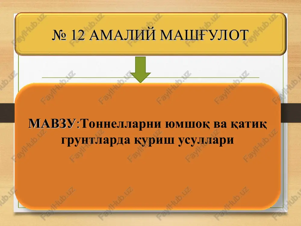 amaliy mashg'ulot — PPT