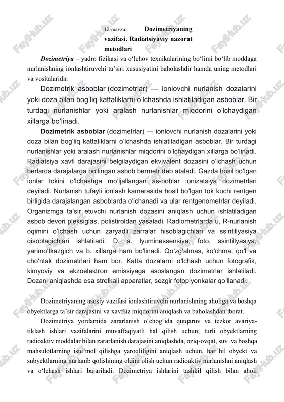 dozimetriya — DOCX