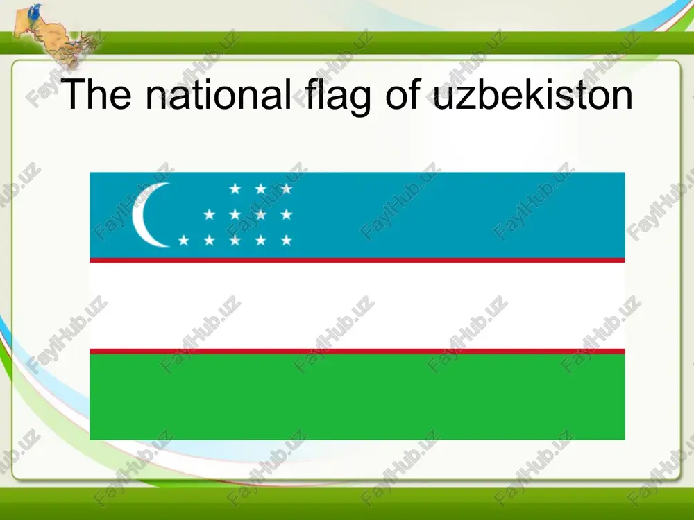 the national flag of uzbekiston — PPT