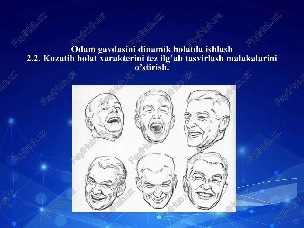 odamgavdasini dinamik holatda ishlash — PPTX