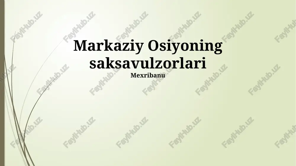 saksovulzorlar — PPTX