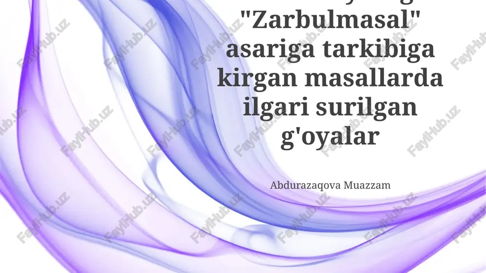 do'stlik va hamkorlikning qadri — PPTX