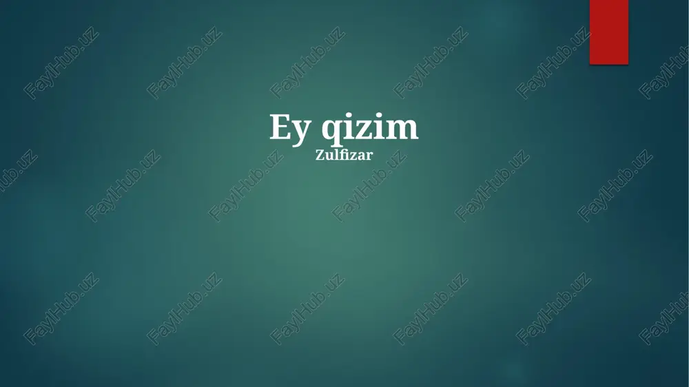 "o'zingga ishon" — PPTX