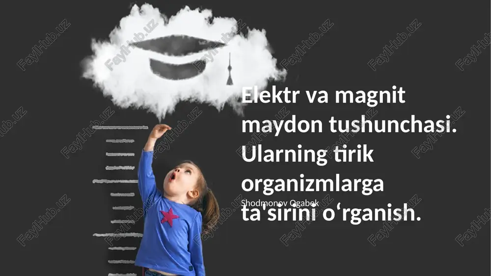 elektr va magnit maydon tushunchasi — PPTX