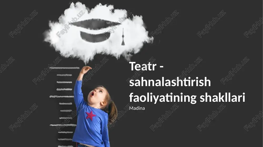 teatr - sahnalashtirish faoliyatining shakllari — PPTX