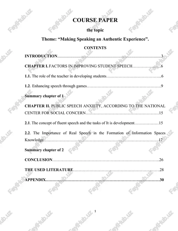 course paper — DOCX