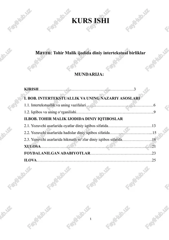 tohir malik ijodida diniy intertekstual birliklar — DOCX