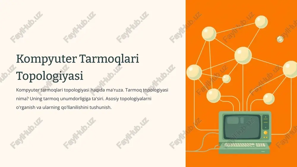 kompyuter tarmoqlari topologiyasi — PPTX