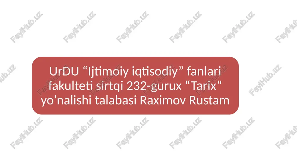 kichik virtual muzey loyihasi — PPTX