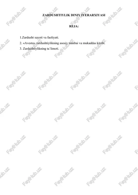 zardushtiylik diniy iyerarxiyasi — DOCX