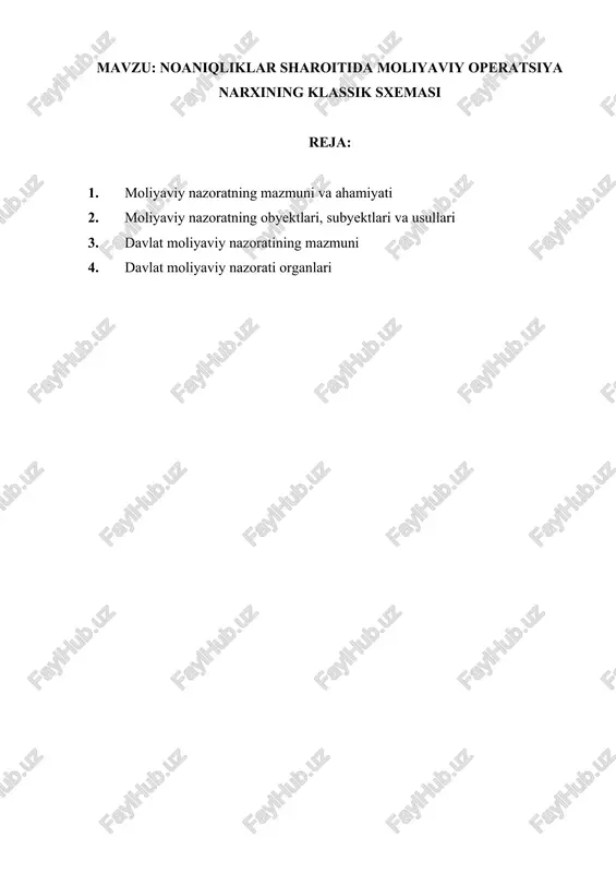 moliyaviy aktivlar — DOCX