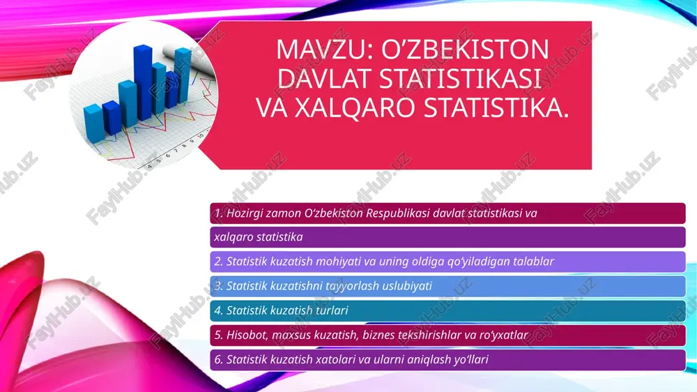 statistika to’g’risida umumiy tushuncha — PPTX