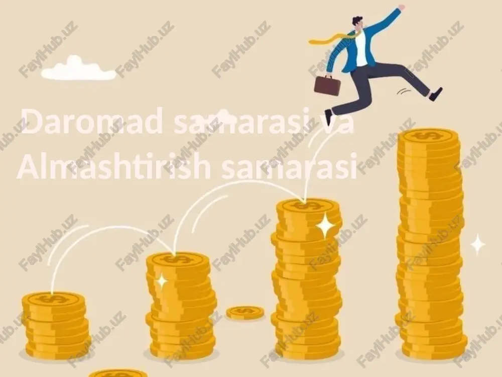 daromad samarasi, almashtirish samarasi — PPTX