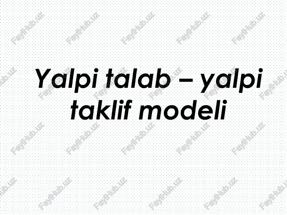 yalpi talab — PPTX