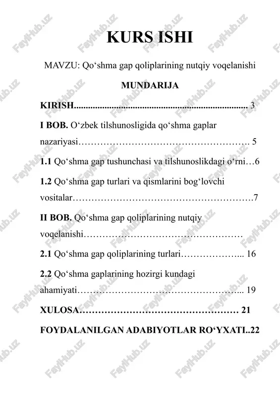 qo‘shma gap qoliplarining nutqiy voqelanishi — DOCX
