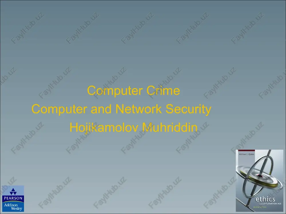 computer crime — PPT