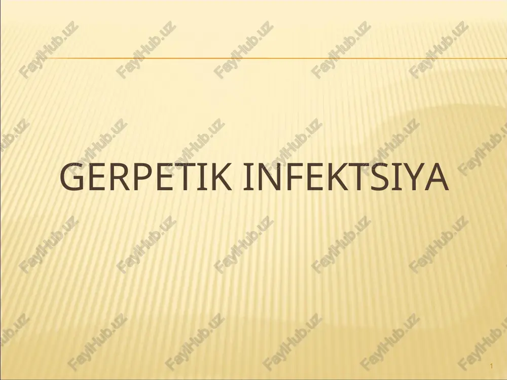 gerpetik infektsiya — PPT