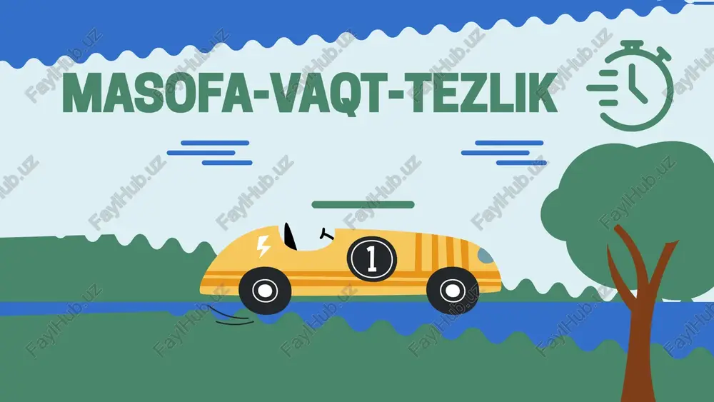 masofa-vaqt-tezlik — PPTX