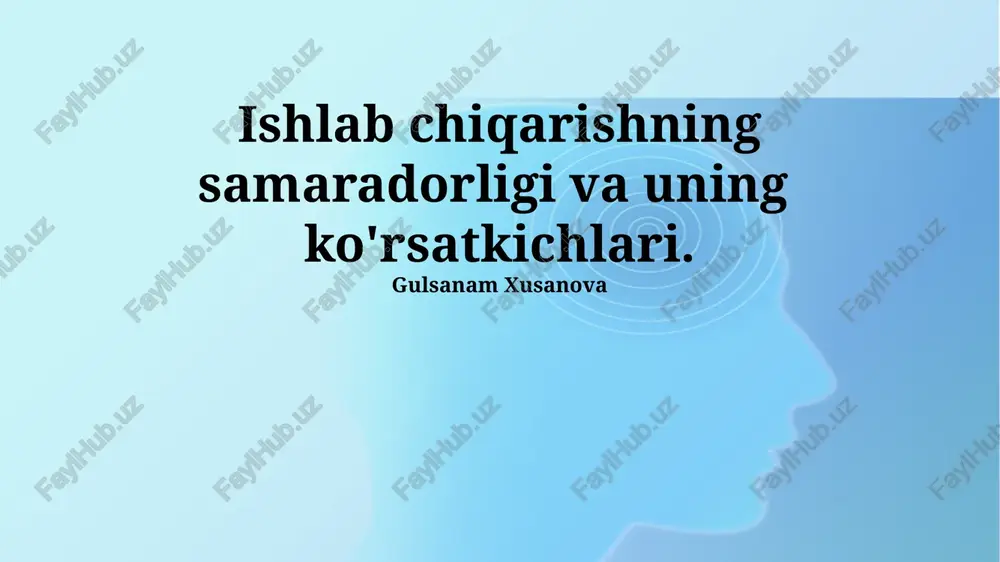 mehnat unumdorligi — PPTX