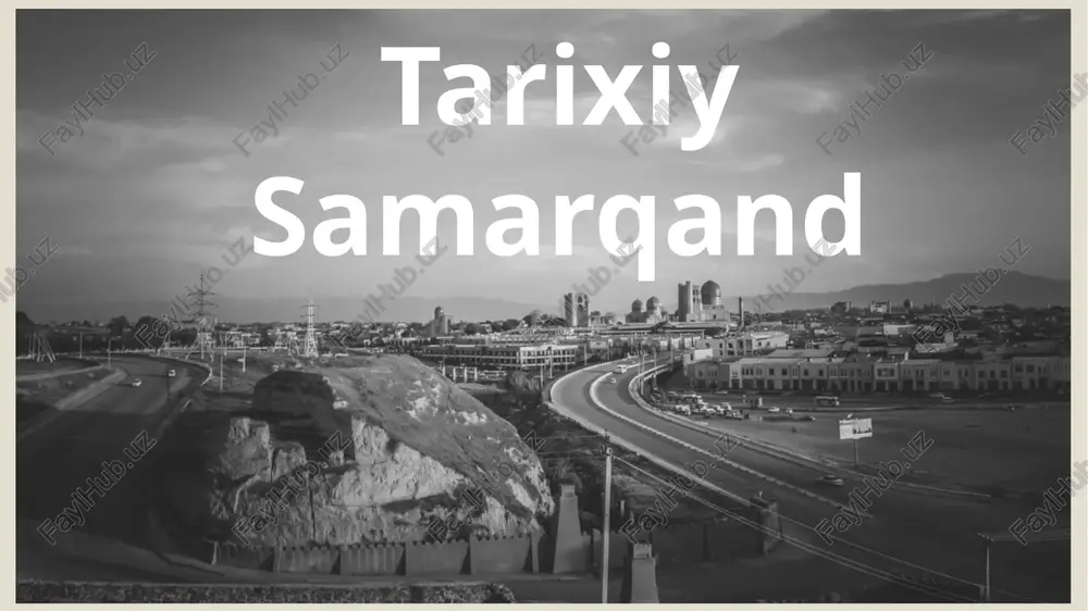 tarixiy samarqand — PPTX