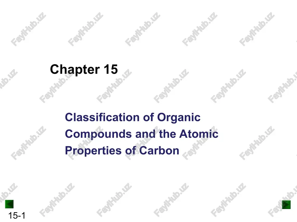 classification of organic compounds and the atomic properties of carbon — PPT