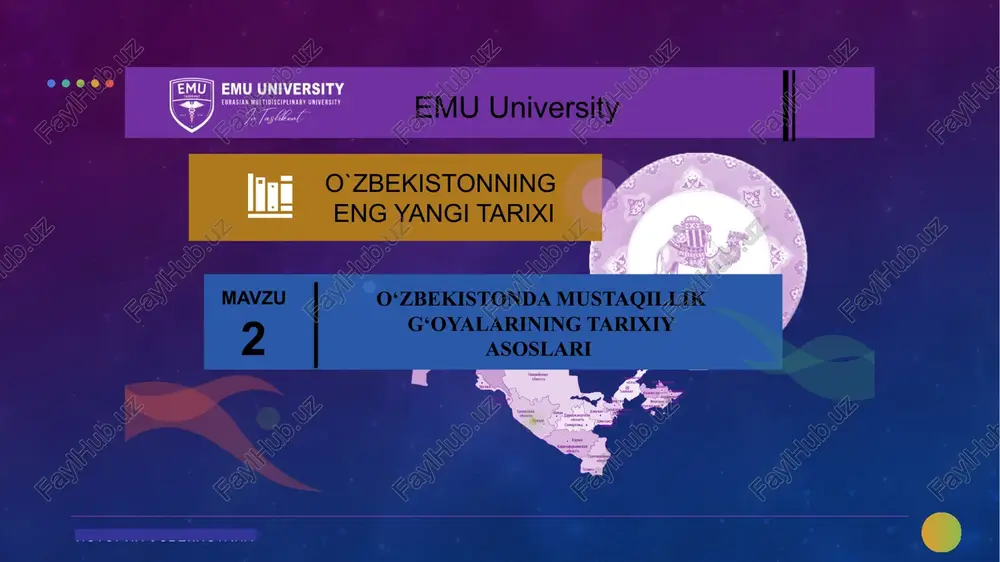 o'zbekistonning tarixi — PPTX