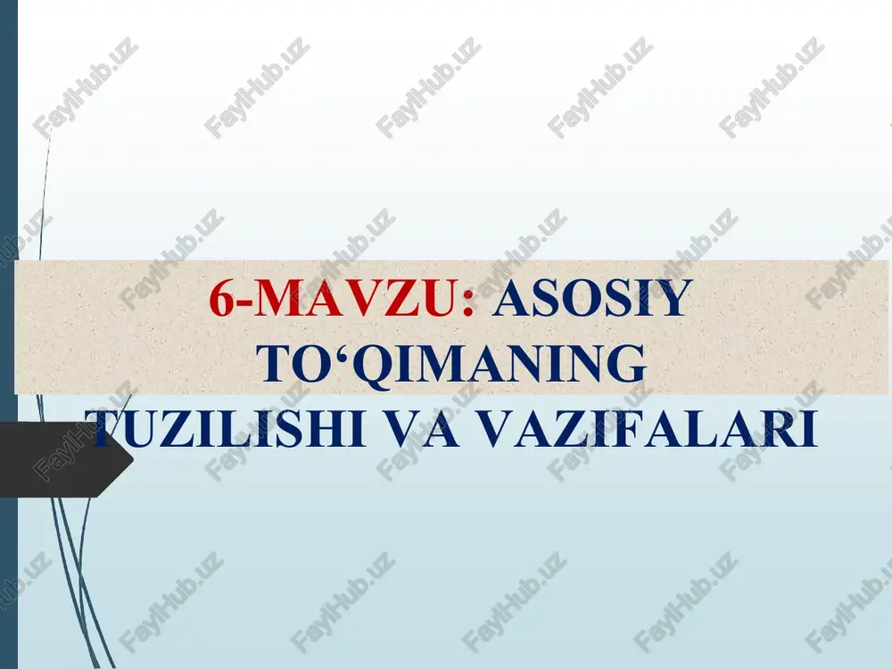 tuzilishivavazifalari — PPTX