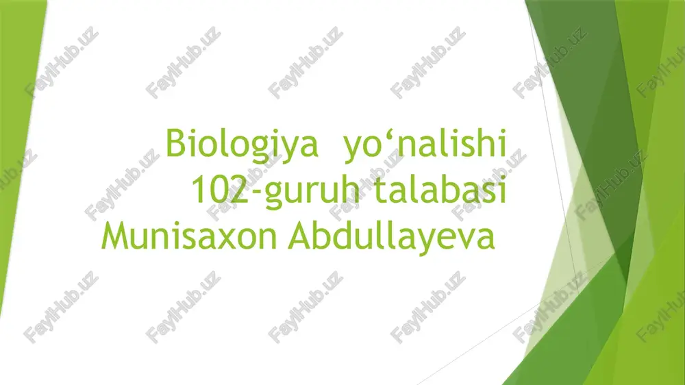biologiya — PPTX
