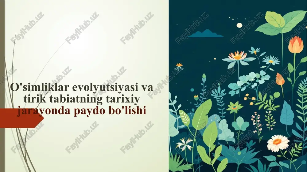 o'simliklarevolyutsiyasi — PPTX