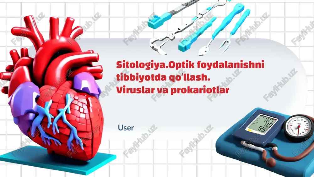 sitologiya.optik foydalanishni tibbiyotda qoʻllash — PPTX