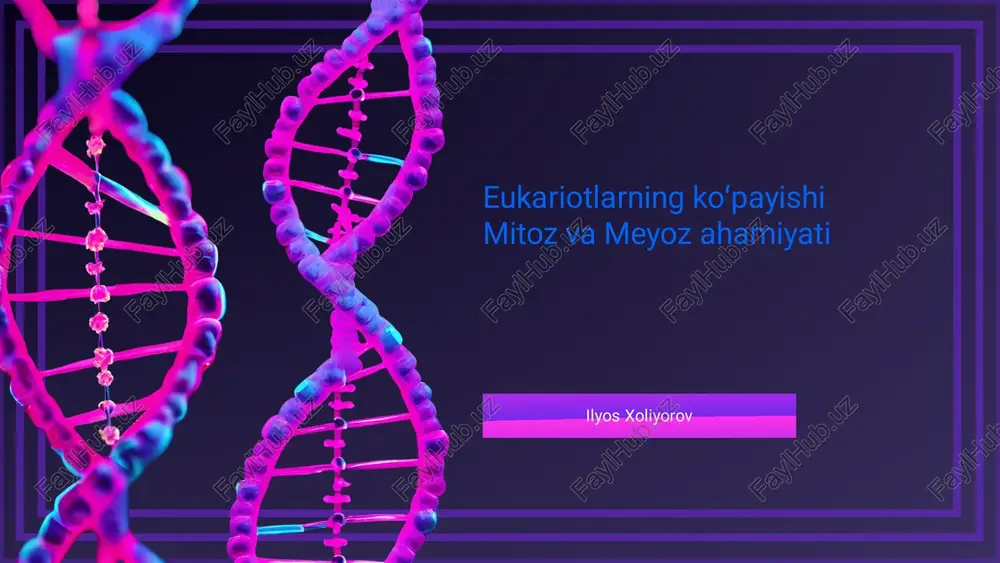 eukariotlarning koʻpayishi — PDF