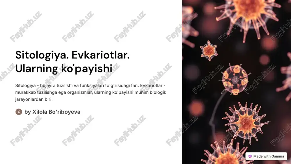 sitologiya va evkariotlar — PDF