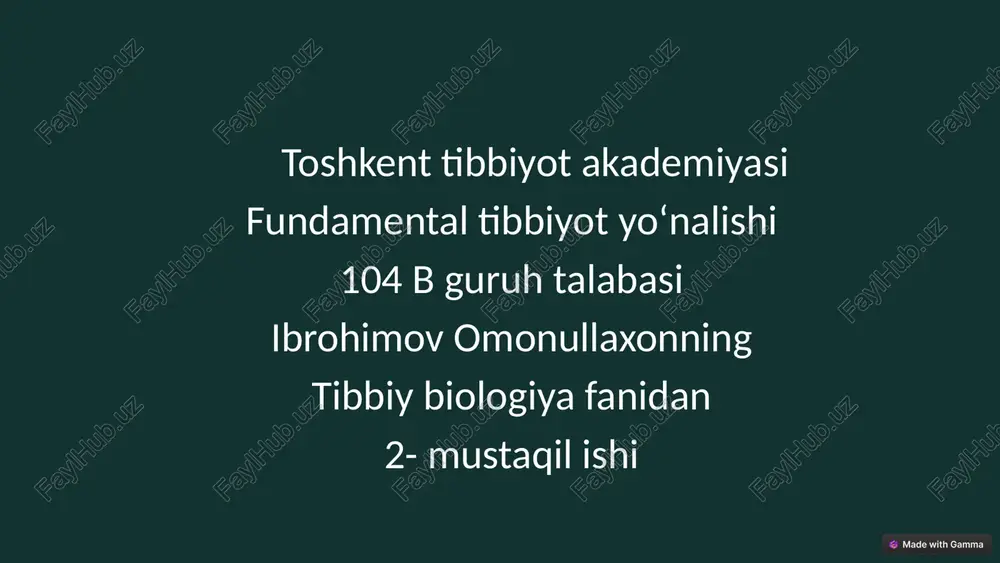 ichak parazitlari: dizenteriya amöbasi — PPTX
