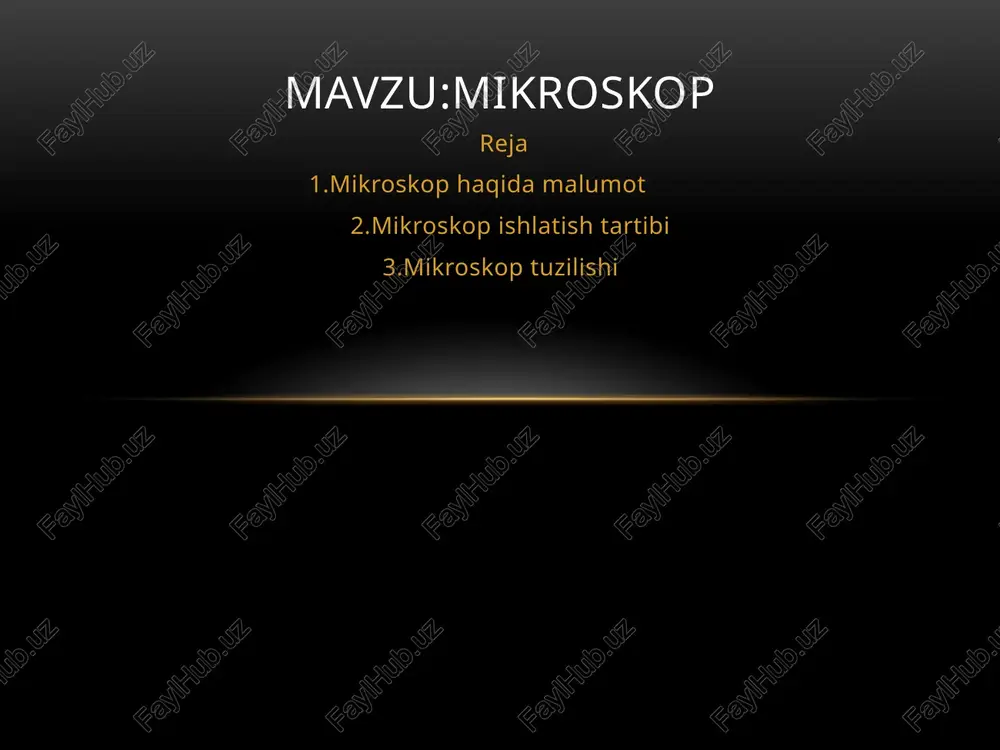 mikroskop — PPTX