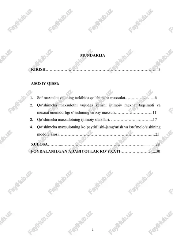 qoʻshimcha maxsulotlar — DOCX
