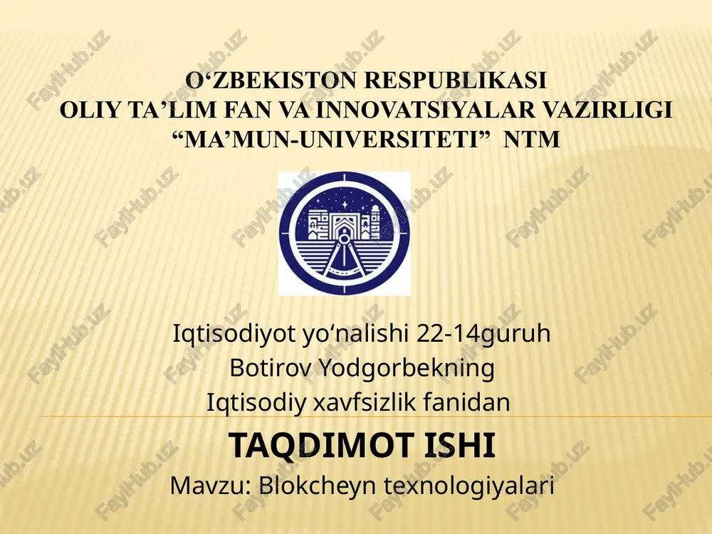 blokcheyntexnologiyalari — PPTX