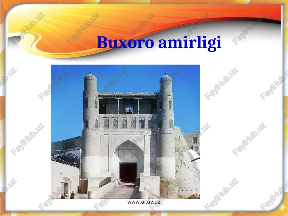 buxora amirligi — PPT