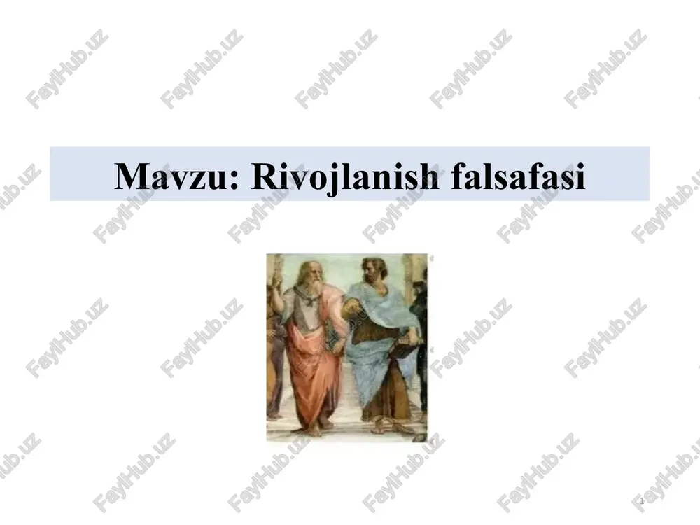 rivojlanishfalsafasi — PPTX