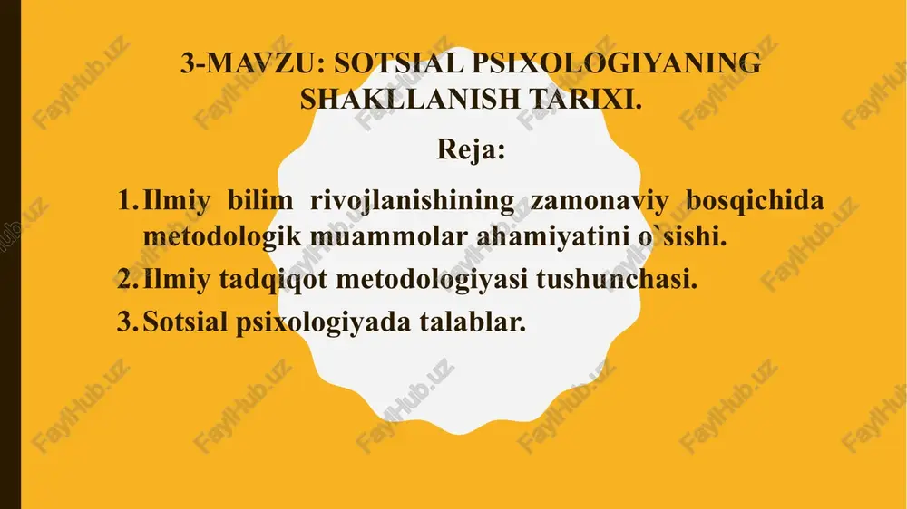 sotsial psixologiyaning shakllanish tarixi — PPTX