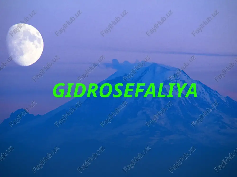 gidrosefaliya — PPT